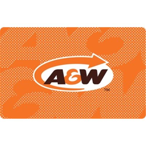 A&W $50 Gift Card 7,000 Points